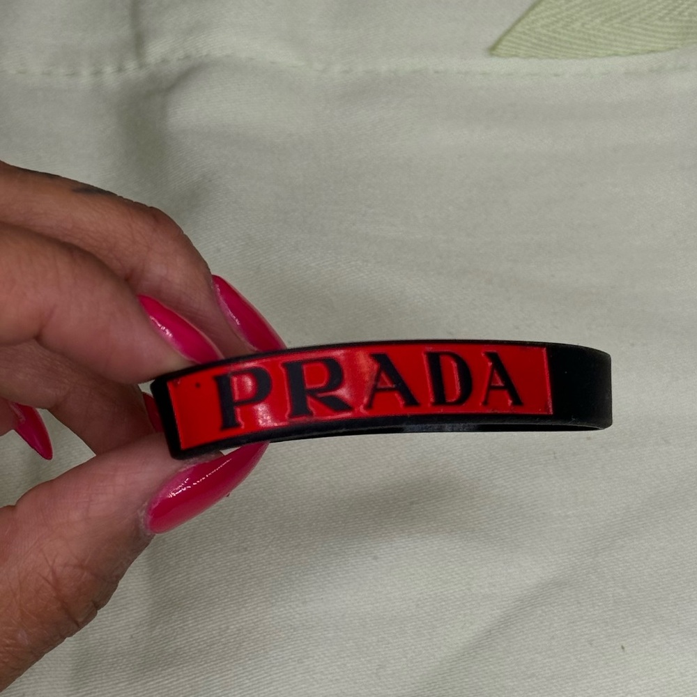 Prada rubber bracelet